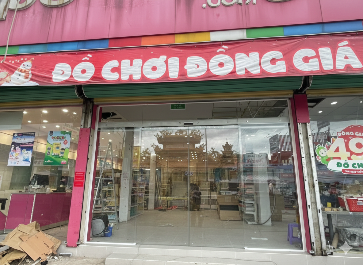 Cửa tự động lắp tại Con Cưng (2)