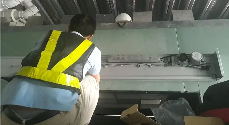 Lắp đặt motor cửa tự động H-8