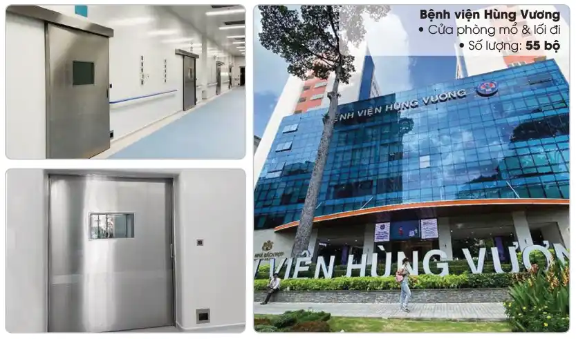 Bảo Phúc đã hoàn thành dự án cung cấp và lắp đặt 55 bộ cửa phòng mổ tự động cho Bệnh viện Hùng Vương