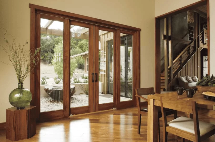 Mẫu cửa nhôm kính 4 cánh đẹp