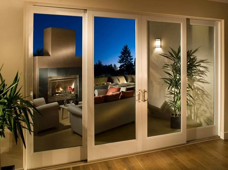 Mẫu cửa nhôm kính 4 cánh đẹp