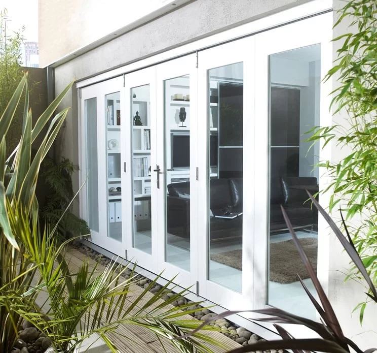 Mẫu cửa nhôm kính 4 cánh đẹp