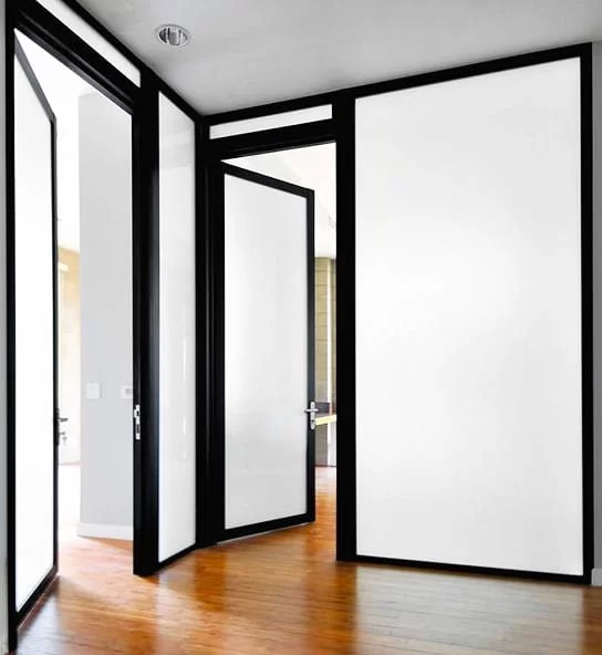 Mẫu cửa kính mở tự động đẹp cho văn phòng