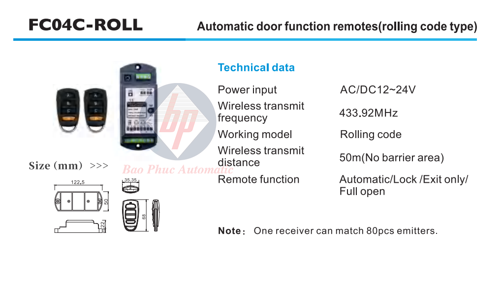 Remote FC04C-ROLL