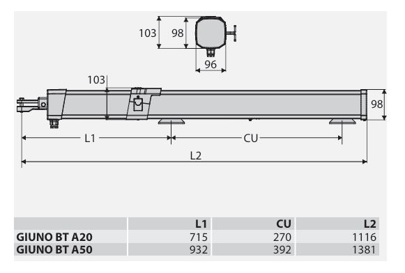 So Do Ky Thuat GIUNO ULTRA BT A50