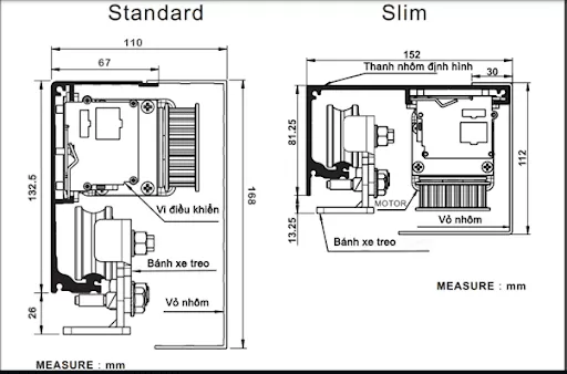 Bản vẽ kỹ thuật cửa KTH AD-3