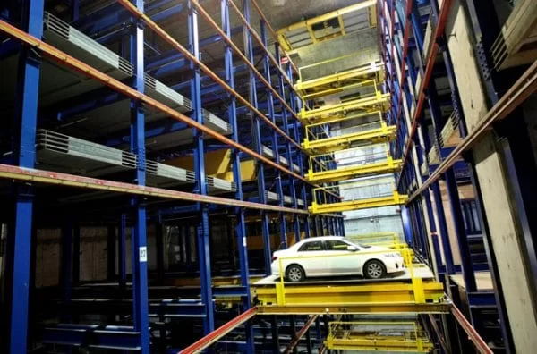 bai do xe tu dong pallet