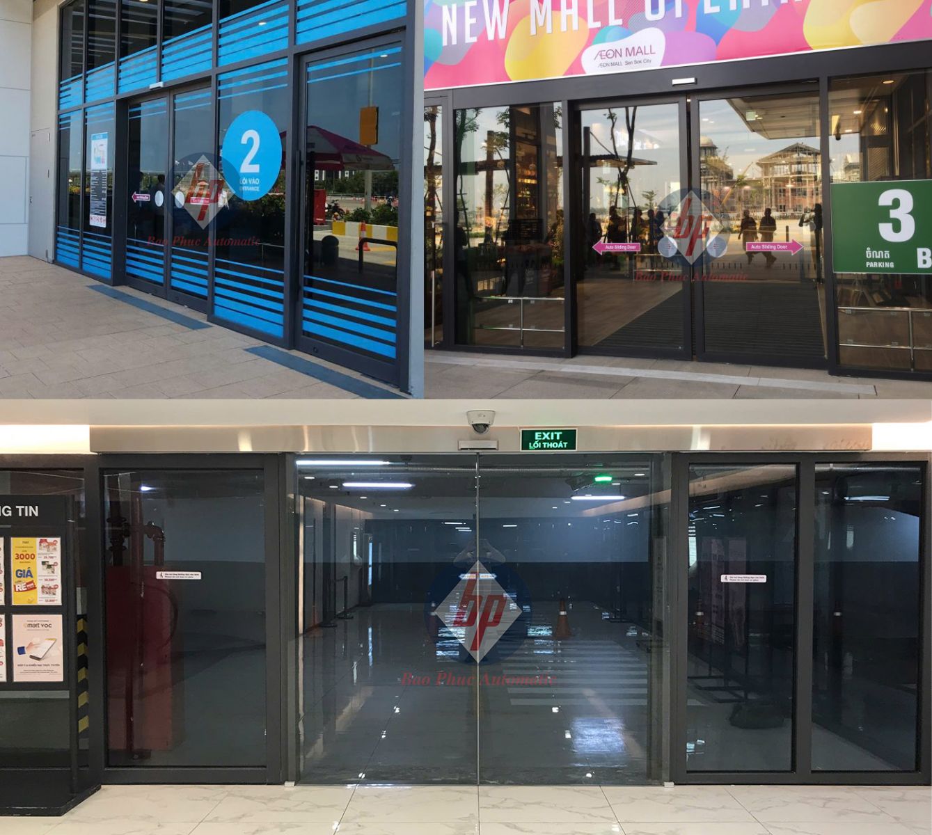 các công trình lắp đặt cửa tự động giá rẻ đã hoàn thành trên toàn quốc