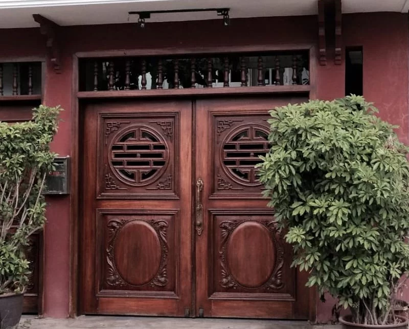 Mẫu cổng gỗ