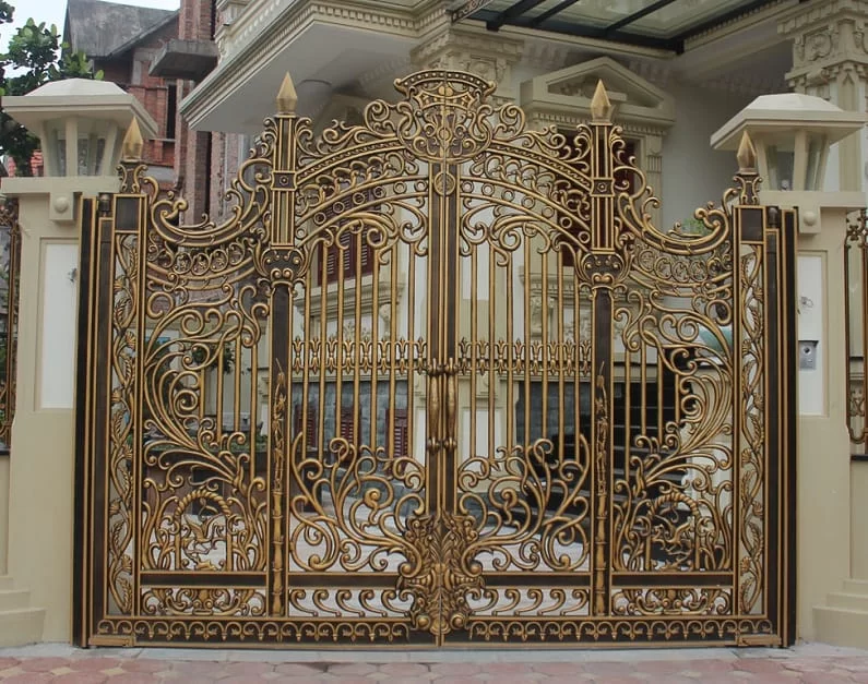 Mẫu cổng nhôm đúc