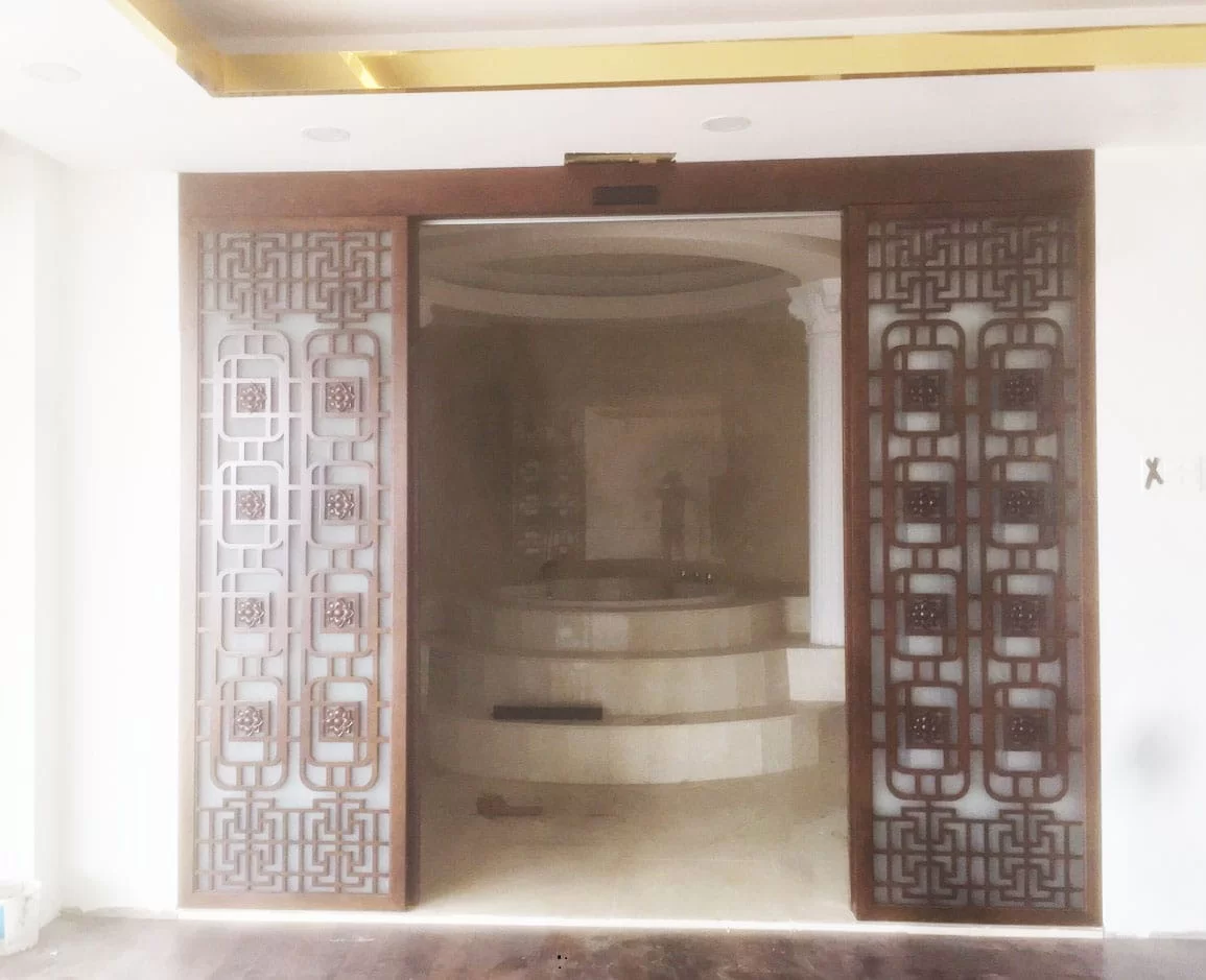 Cửa gỗ tự động Hàn Quốc