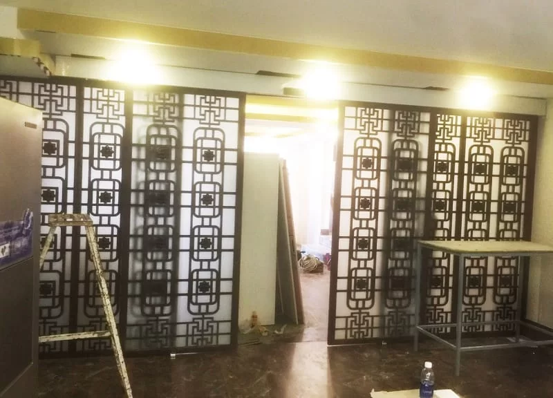 Cửa gỗ trượt tự động khách sạn