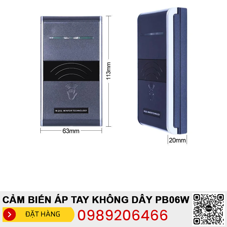 Cảm biến áp tay không dây PB06