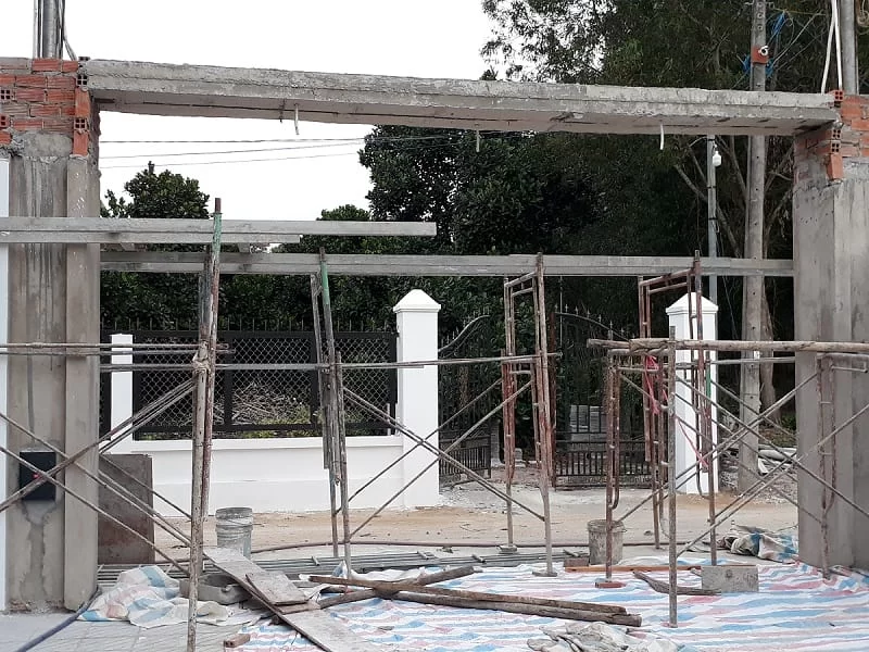 Mặt bằng lắp đặt cổng tự động