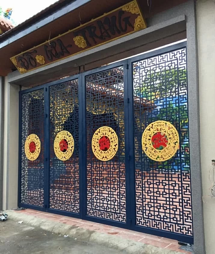 Cổng trượt lùa 4 cánh tự động