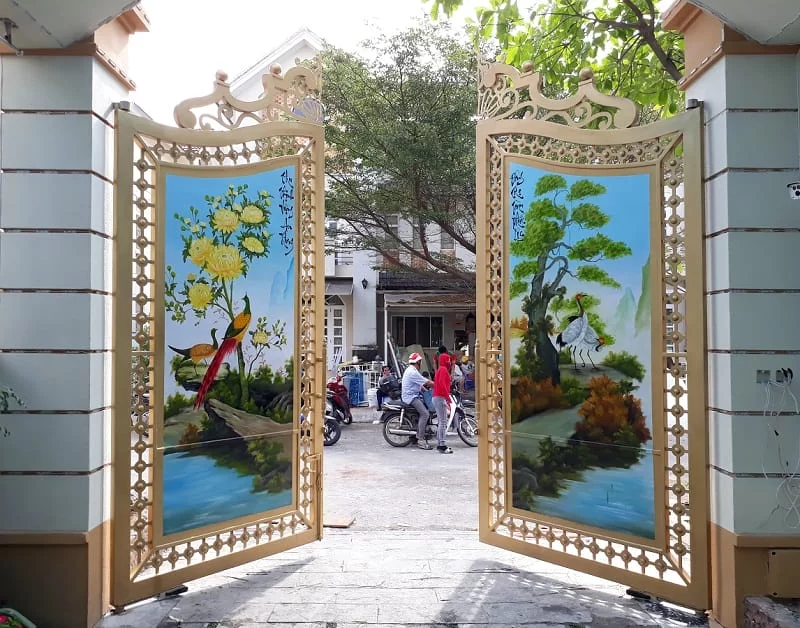 cổng đẹp biệt thự Bình Dương