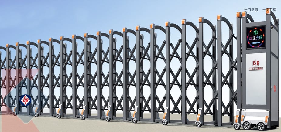 Cổng xếp hợp kim nhôm