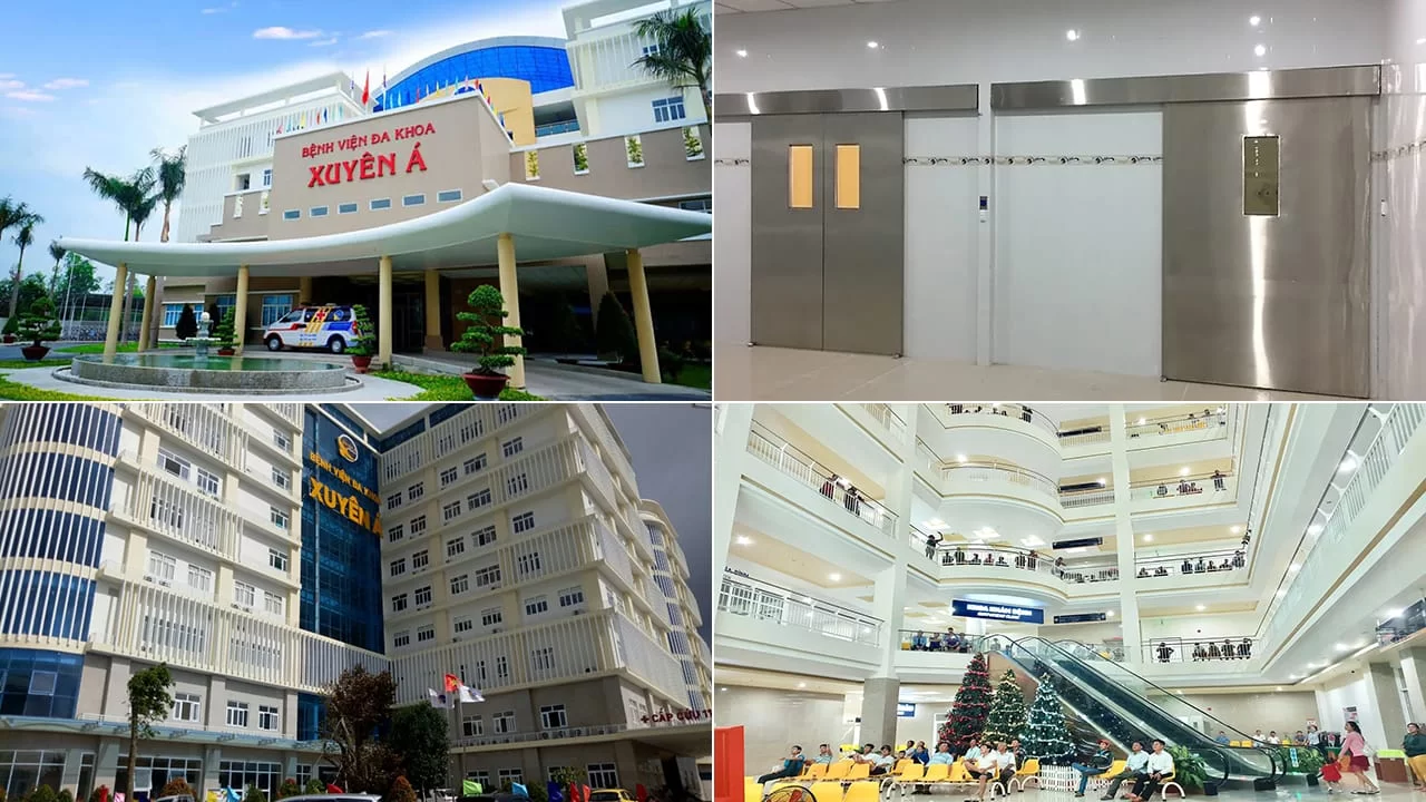 Cửa tự động bệnh viện Xuyên Á Vĩnh Long