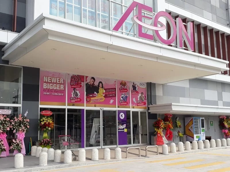 cửa tự động NABCO tại AEON Tân Phú