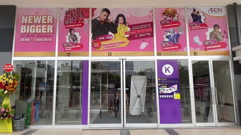 cửa tự động NABCO tại AEON Tân Phú