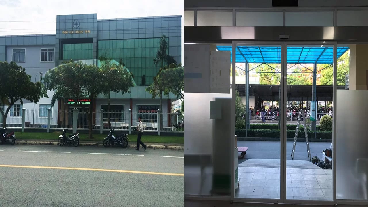 Lắp cửa tự động cho Điện lực Bình Dương