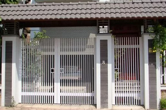 Mẫu cửa cổng sắt tự động 01