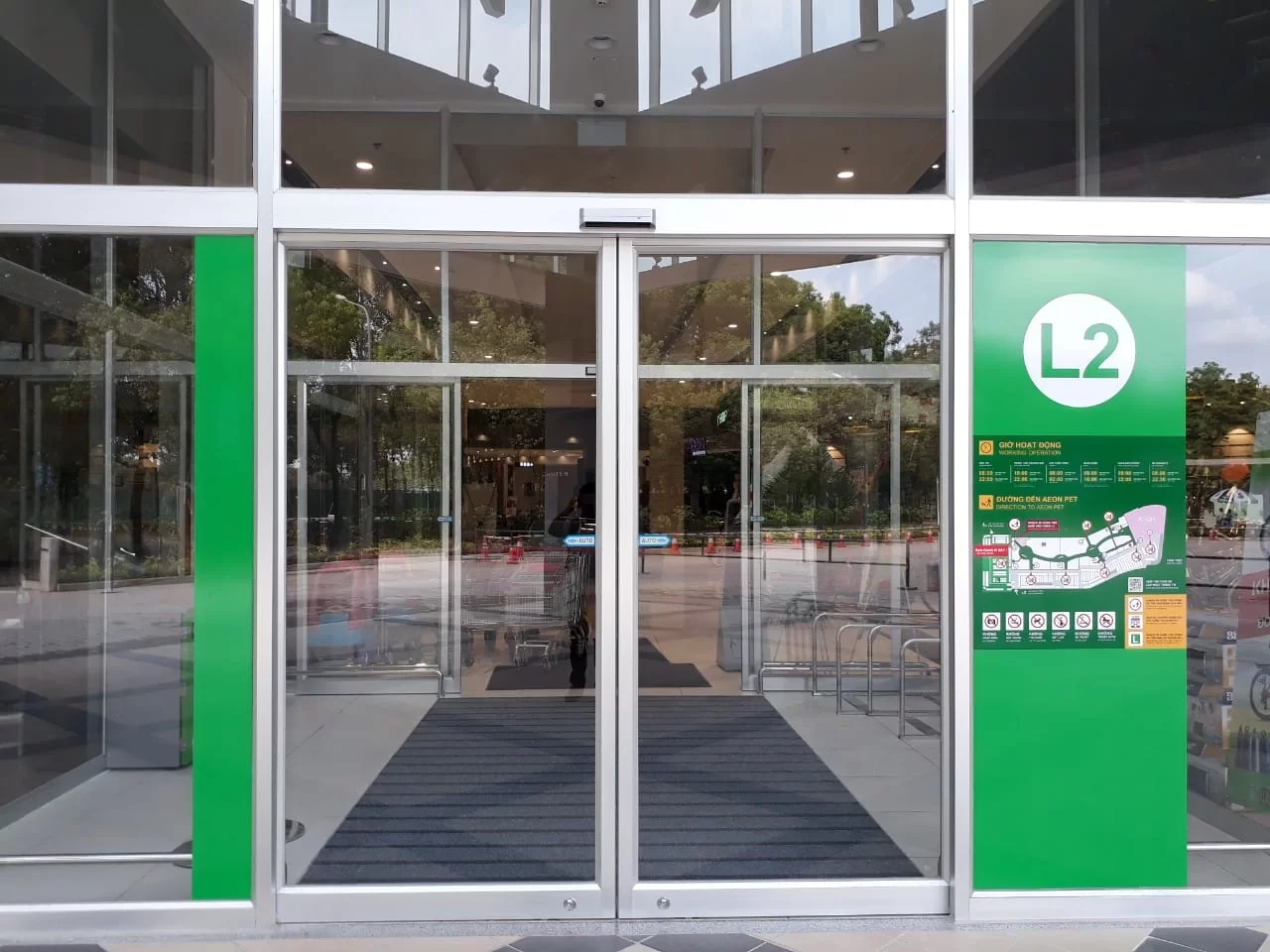 Cửa kính trượt tự động Nabco