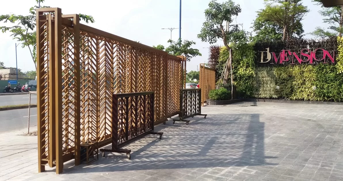 Hình cổng lùa ngang hai cánh