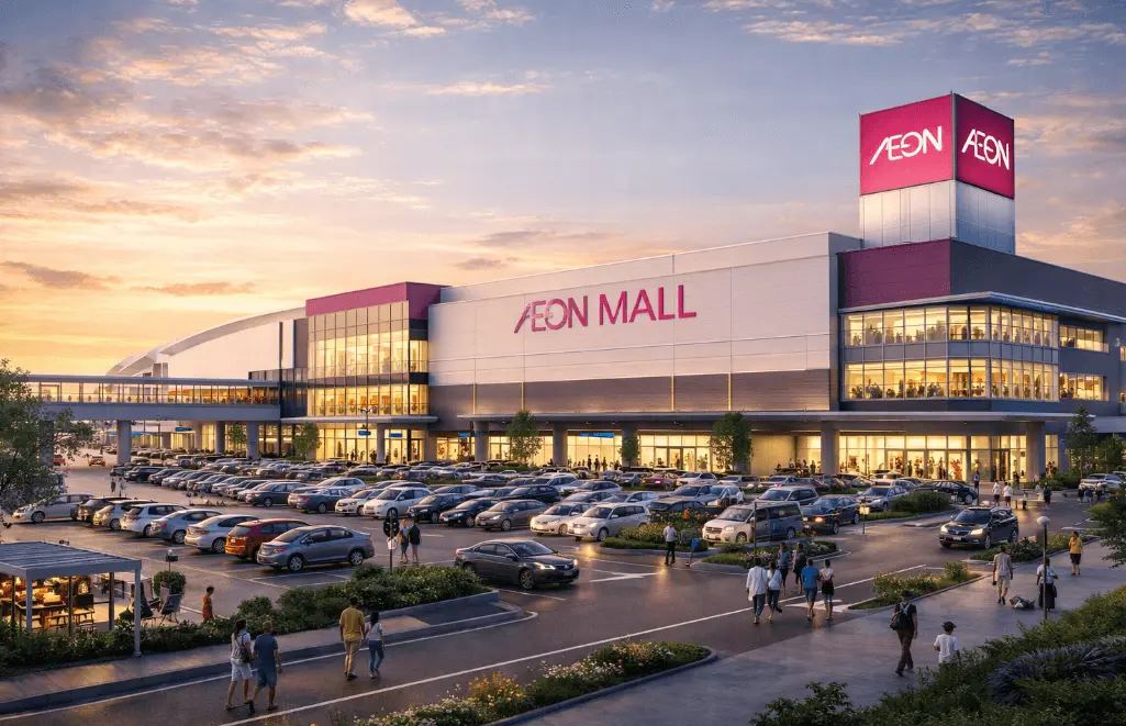 Cửa tự động trung tâm thương mại Aeon