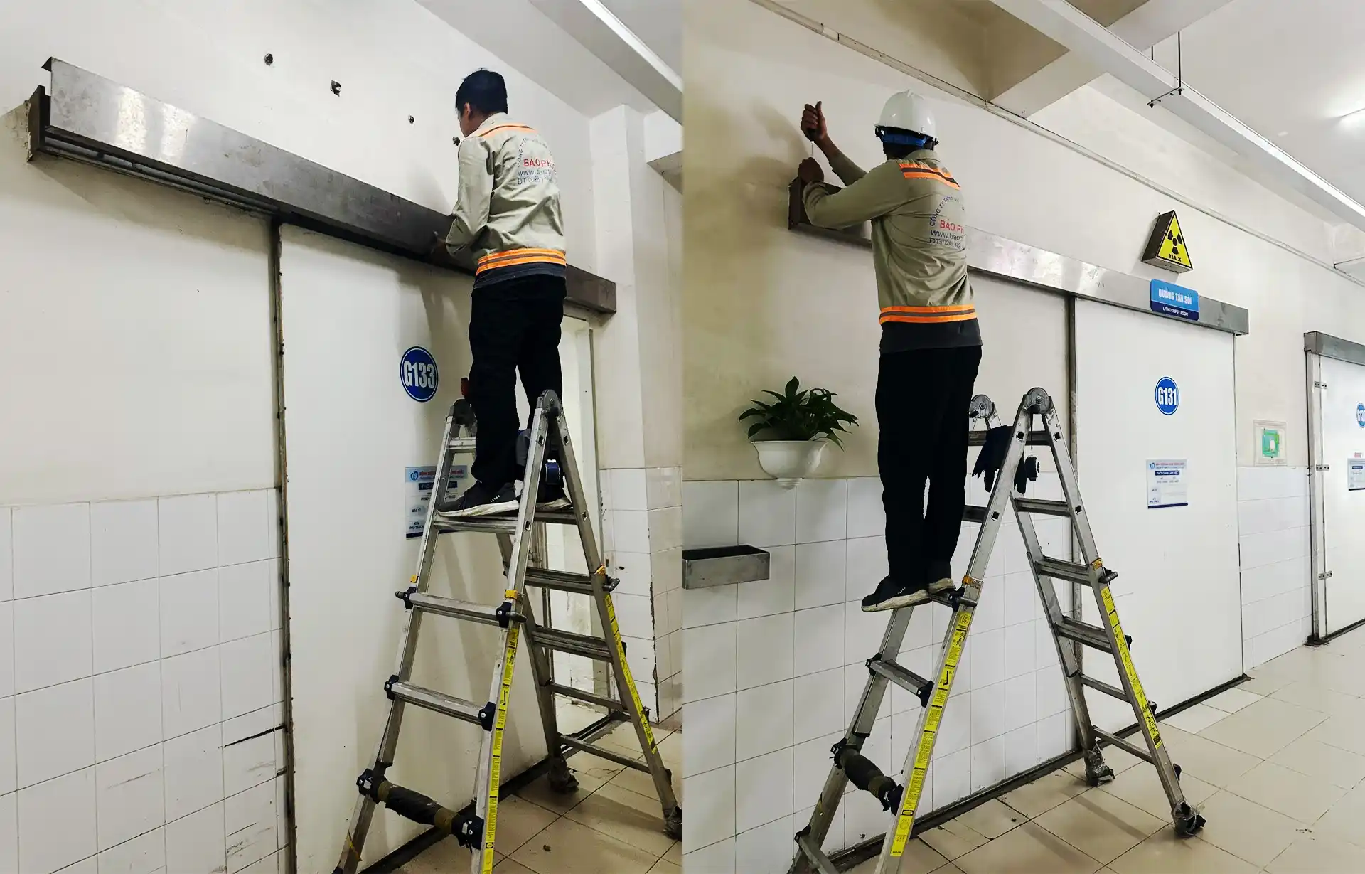 kỹ thuật viên thi công cửa tự động