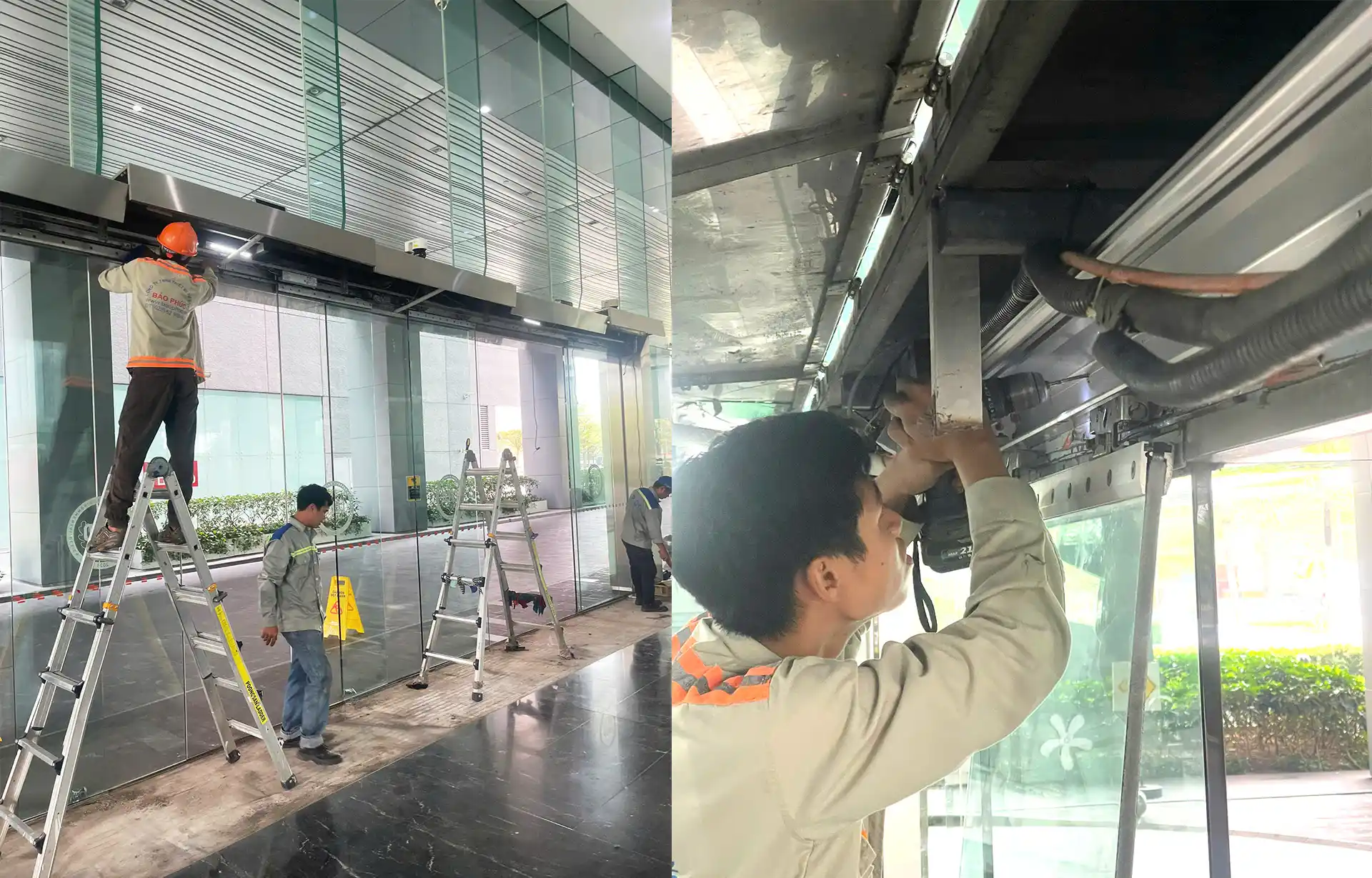 lắp đặt cửa tự động tại TP.HCM thực tế