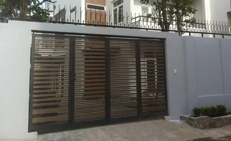 Mẫu cổng lùa treo tự động