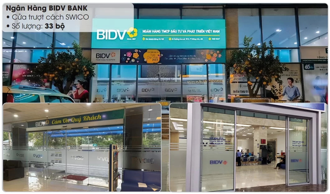 Bảo Phúc tự hào là đơn vị triển khai nhiều dự án cửa tự động cho hệ thống Ngân hàng BIDV tại khu vực phía Nam