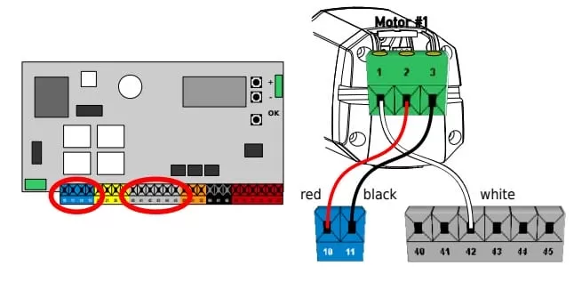 Đấu điện cổng 1 cánh Kustos