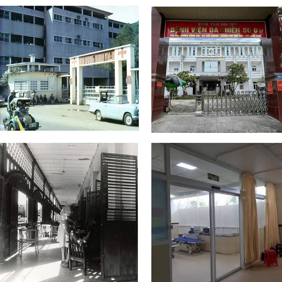 sự khác nhau giữa cửa cổng bệnh viện xưa và nay