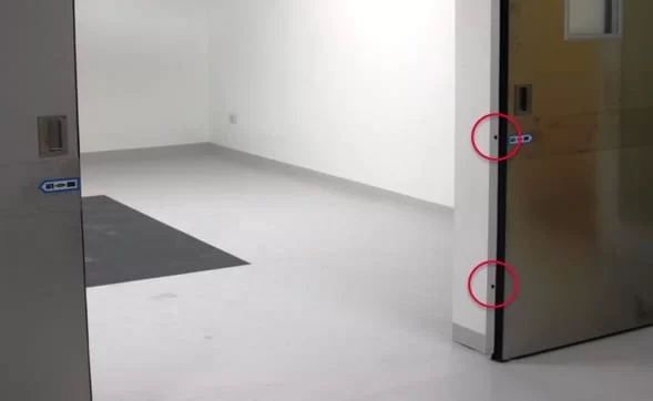 Ví trí lắp đặt sensor an toàn cho cửa bệnh viện