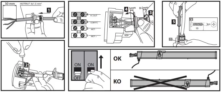 sơ đồ đấu điện motor giuno A20