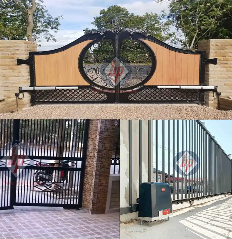 so sánh motor cổng tay đòn, âm sàn, trượt