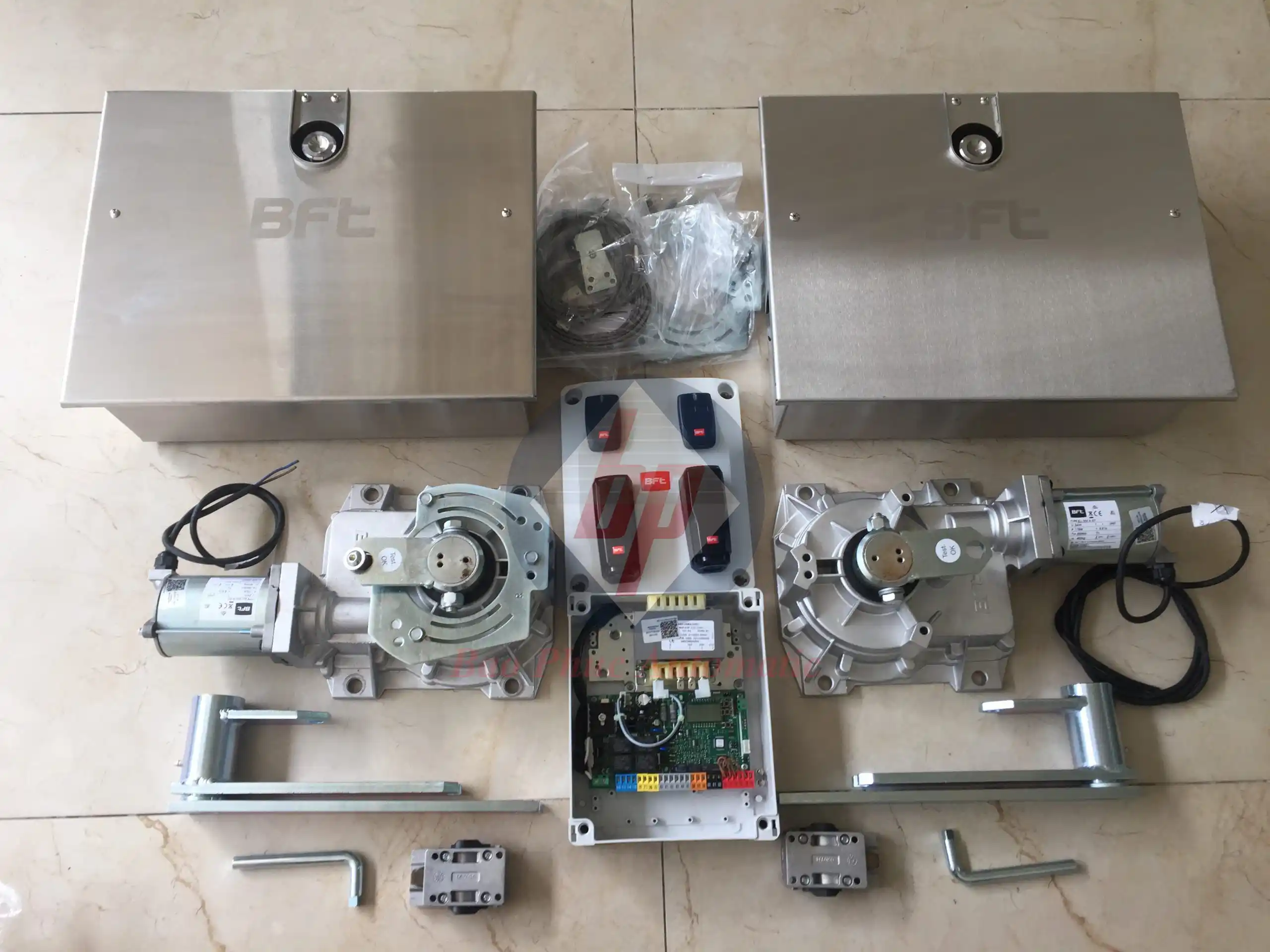 trọn bộ cổng âm sàn hoàn chỉnh