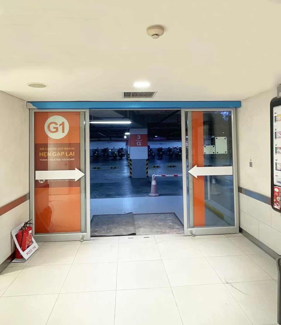 cửa tự động Nabco cho Aeon Mall Tân Phú