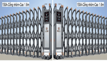 CỔNG XẾP TỰ ĐỘNG HỢP KIM NHÔM CÔNG NGHỆ MỸ		
