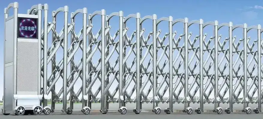 Cổng xếp Inox tự động