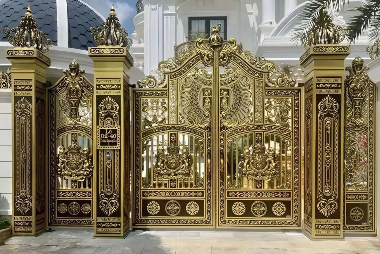 Cổng nhôm đúc tự động