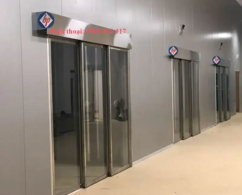 Cửa trượt xếp lớp tự động Sinil - Hàn Quốc