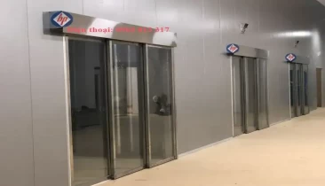 Cửa trượt xếp lớp tự động Sinil - Hàn Quốc