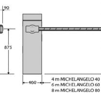 Thanh chắn Barriers Michelangelo BF A 80 U - BFT - Italy